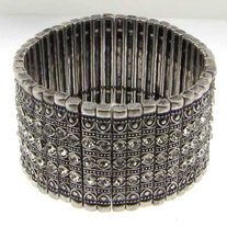 Crystal Antiqued Bracelet