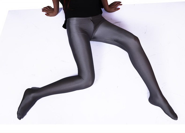 Brown Women's ladies sexy low waist tights zipper crotchless yoga anklelength leggings · Boya