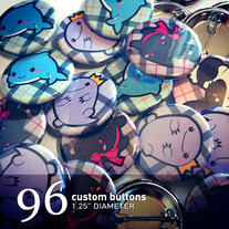 96 custom buttons