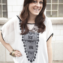White Chiffon Top