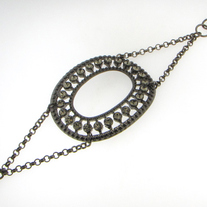 Hematite and Crystal Bracelet