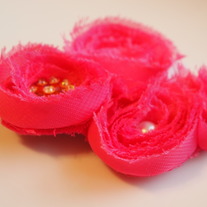 Scrappy flower cluster with bling
