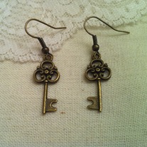 Skeleton Key Earrings 