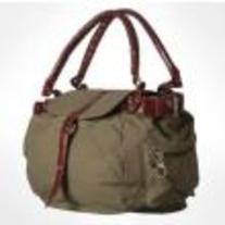 Masslandstyle Women's Flap Cover Casual Canvas Shoulder Bag-Khaki