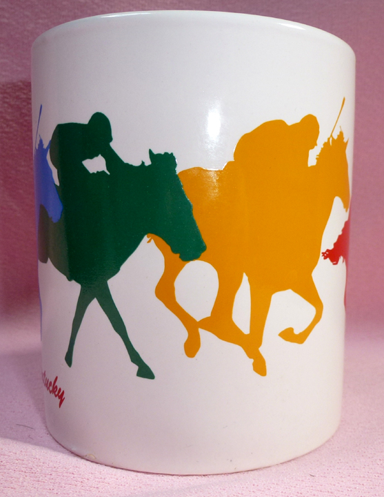 Louisville Kentucky Derby Museum Souvenir Horse Racing Jockey Coffee