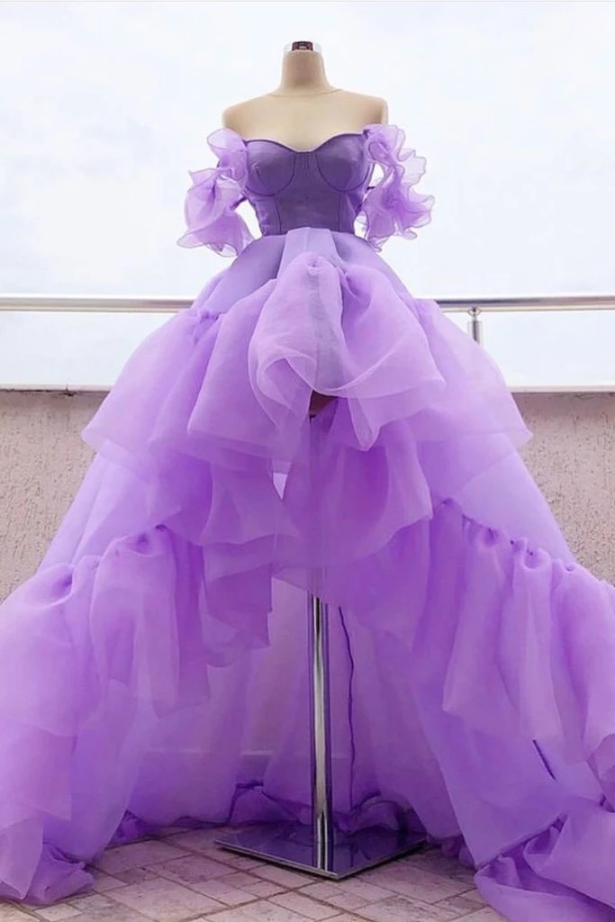 lavender homecoming dress