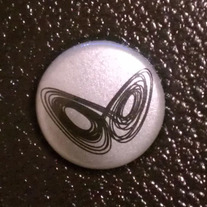 Butterfly Fractal Button medium photo