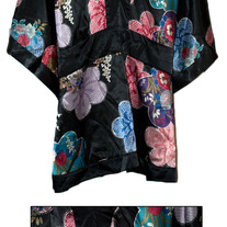 Bisou Bisou Asian Inspired Silk Top Sz 22