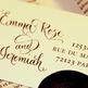 Custom Calligraphy Address Stamp -- Side by Side Calligraphy and Type -- VINTAGE RESERVE Style - Thumbnail 2