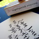 Custom Calligraphy Address Stamp - Rebel Stout Style - All handwritten - Thumbnail 2