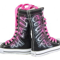 Penelope Wildberry High Top Sneakers- Black