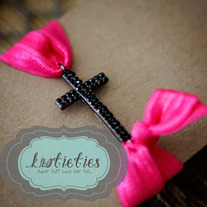crystal cross : black gunmetal