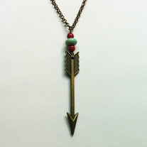 Beaded Arrow Necklace 