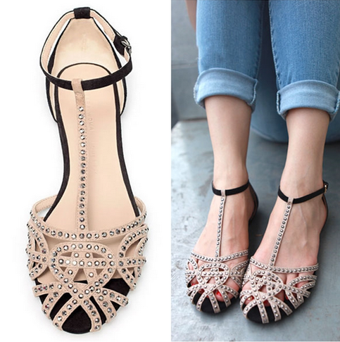 studded flats