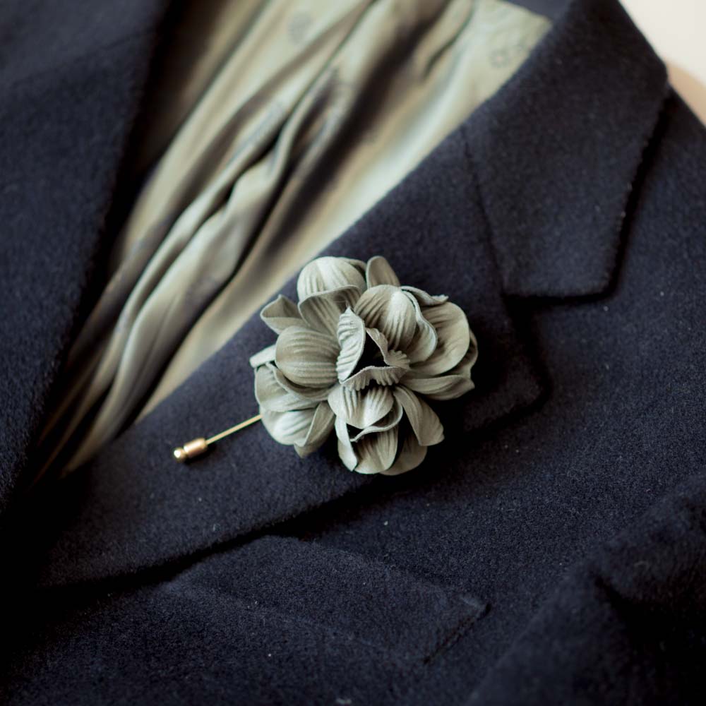 Flowers lapel wedding