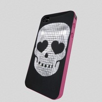 New Sweet Hearts Skull Printed Type iPhone 4/4S Case