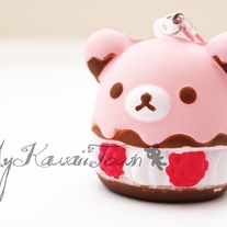 Squishy Strawberry Rilakkuma Creampuff