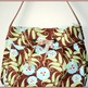 50s Inspired Hobo Bag without FLAP - Brown Vines - Thumbnail 1