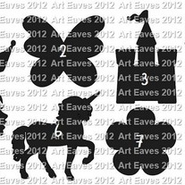 Girl's Choice Chalkboard Labels  7 Designs to Choose From and 4 Sizes