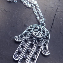 Silver Hamsa Necklace