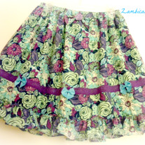 Purple flower skirt