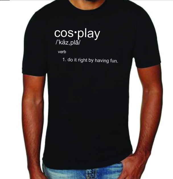 "Defining Cosplay" TShirt on Storenvy