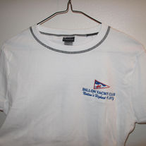 Combed Cotton T-Shirt, Short Sleeve (Navy Trim)