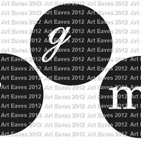 Circle Monogram Decal 