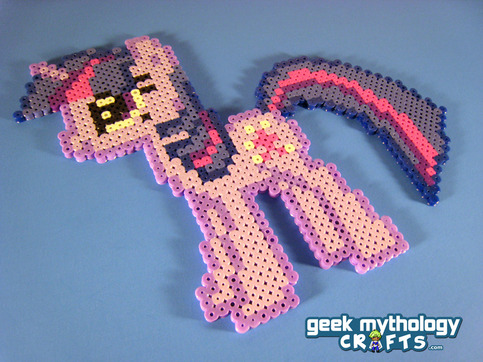 Twilight Sparkle My Little Pony Perler Bead Sprite