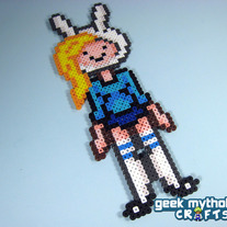 Adventure Time Fionna Custom Design Perler Bead Sprite Decoration