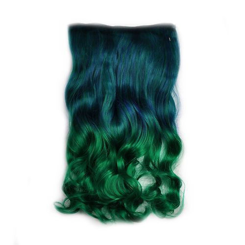 Curly Rainbow Hair extension clipin on Storenvy