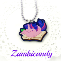 Twilight Sparkle 1.5 inch acrylic necklace