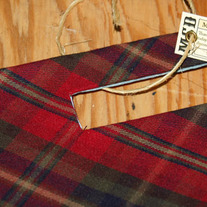 Red Plaid Duct Tape Bag