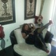 Kisha_in_round_chair_leg_up