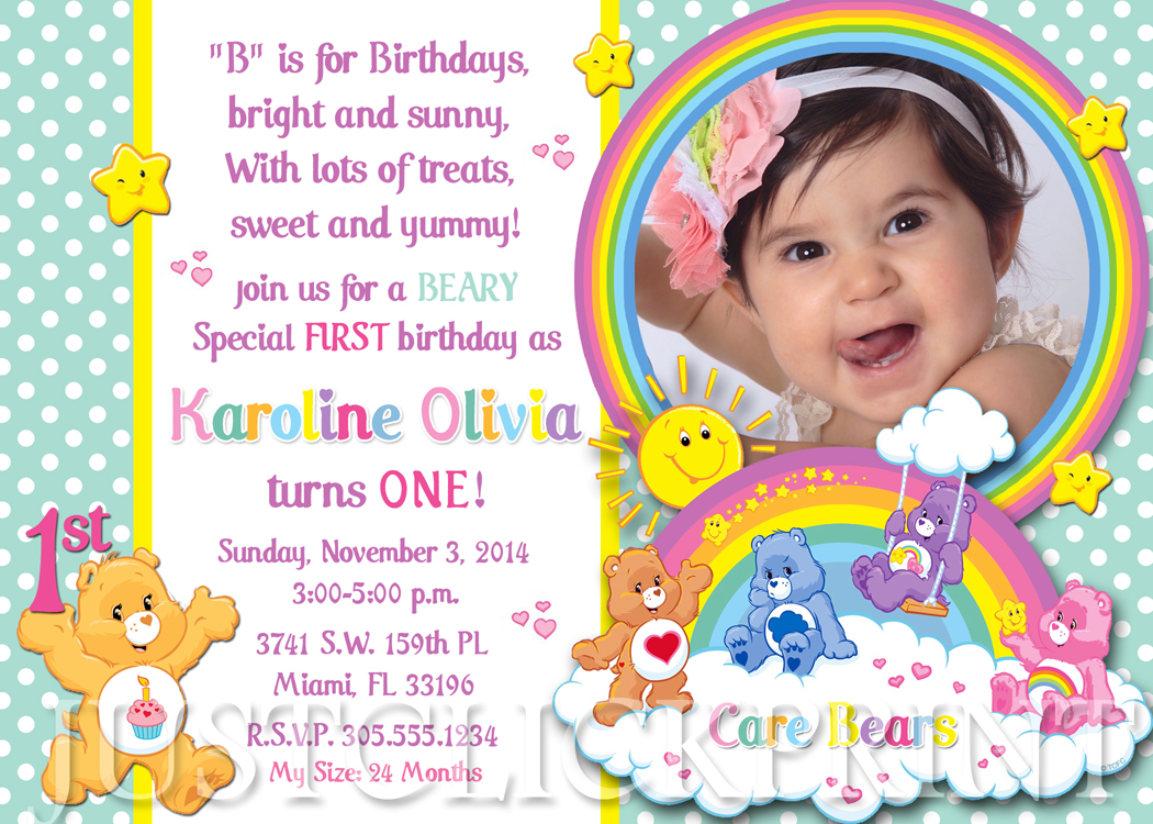 care bear 1st birthday outfit
