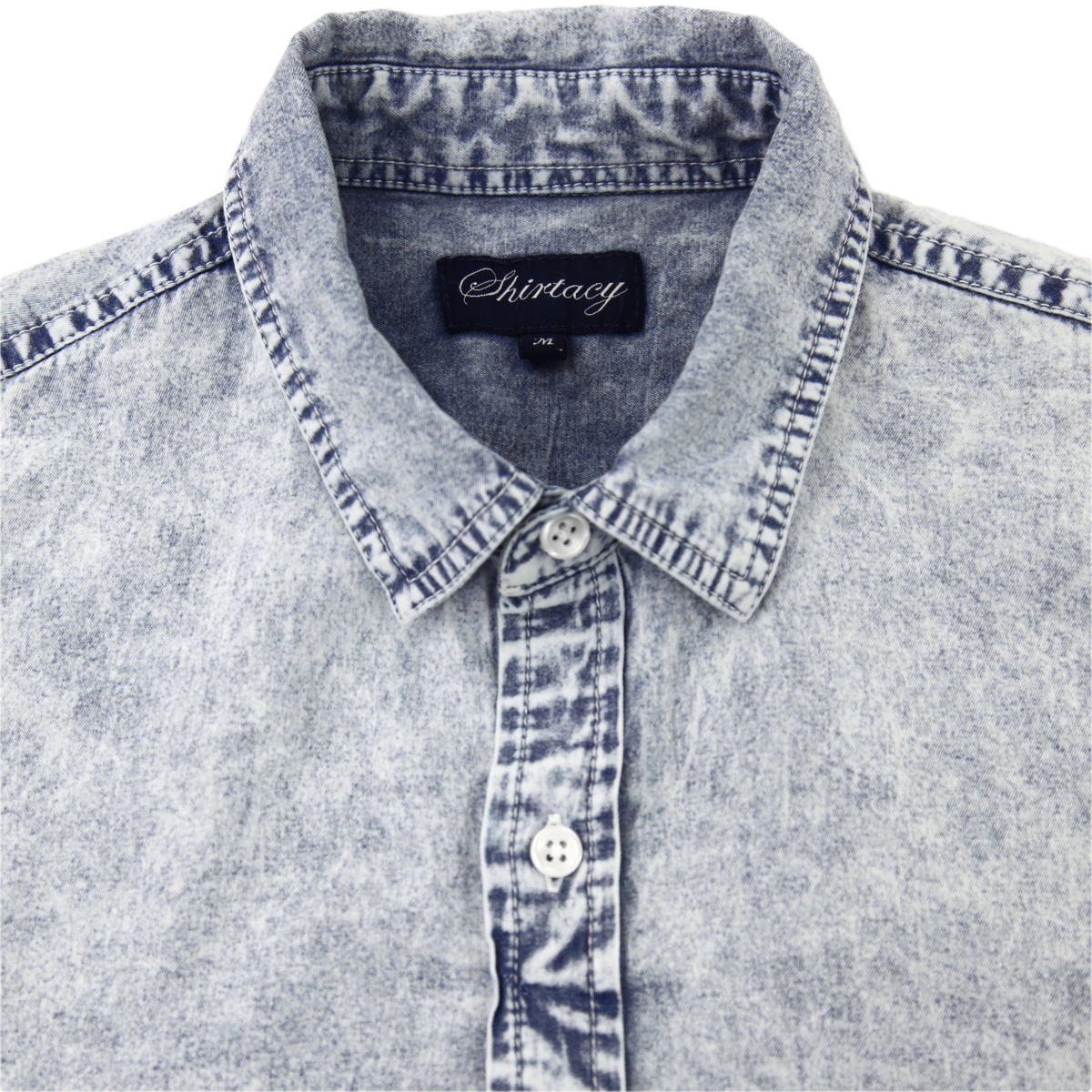 denim wash shirt