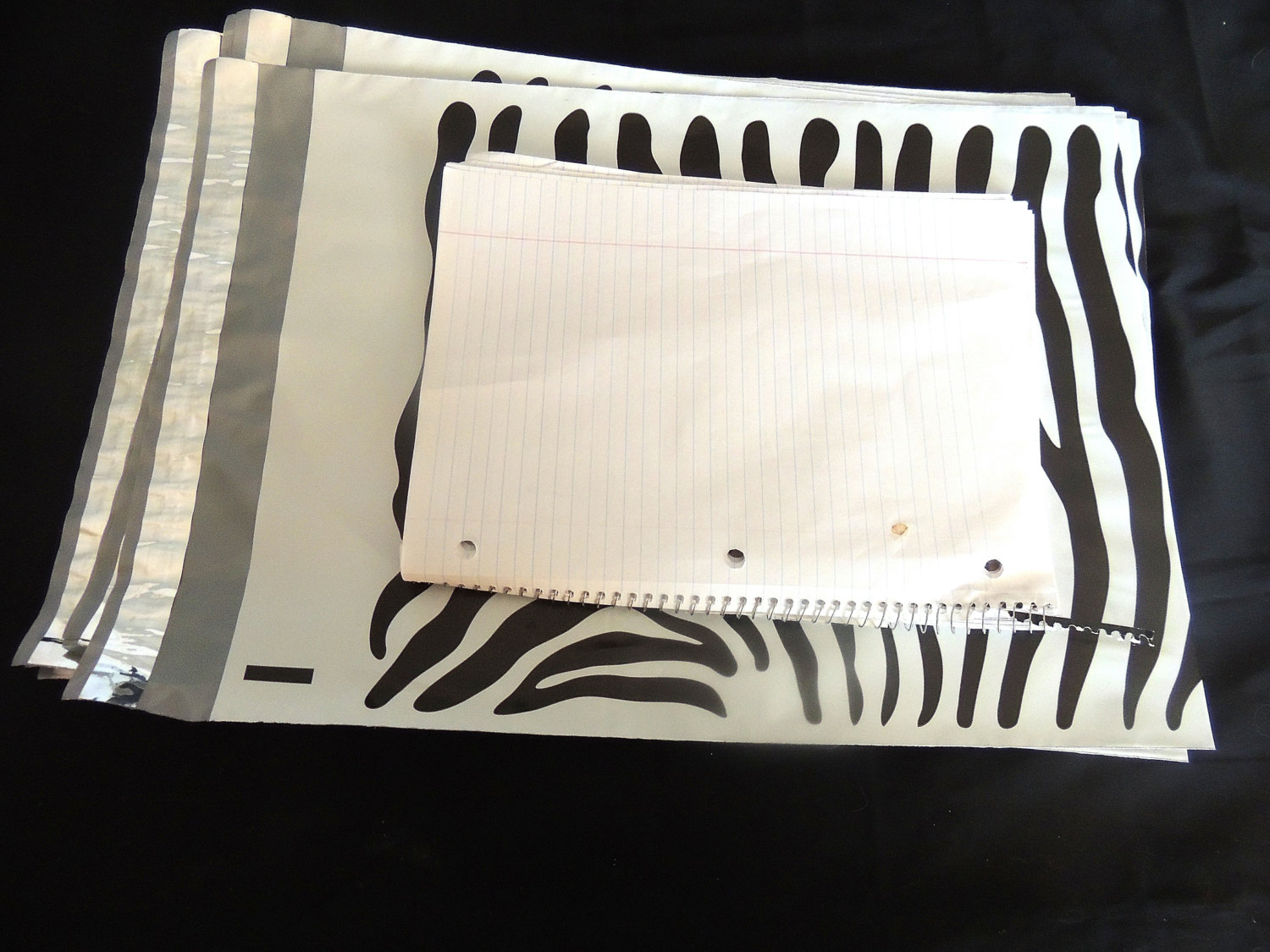 20 Pack 12 X15 Zebra Decorative Poly Mailers Flat Zebra Striped