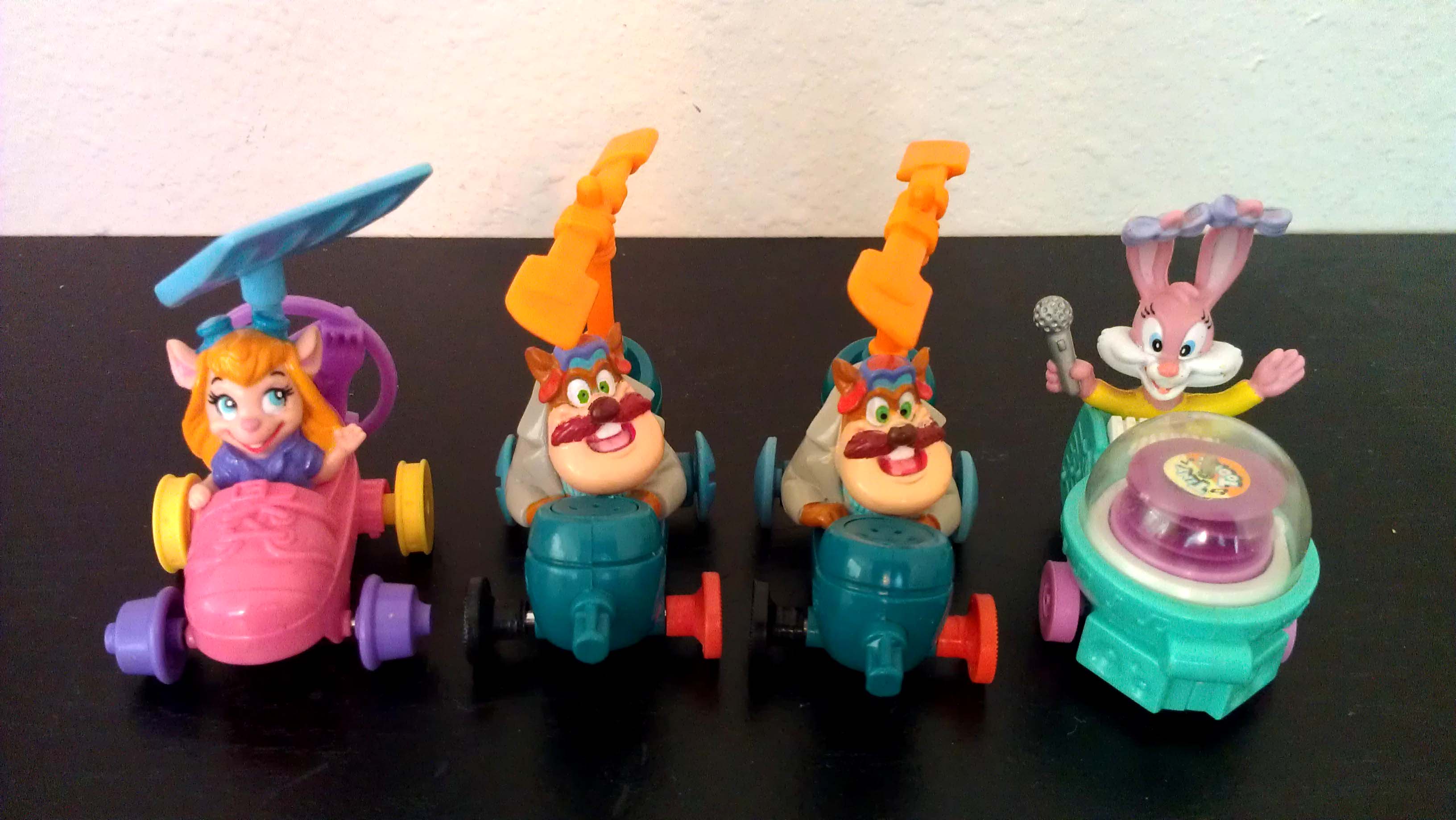 free ship rescue rangers toy cars mcdonald s toys tiny toon