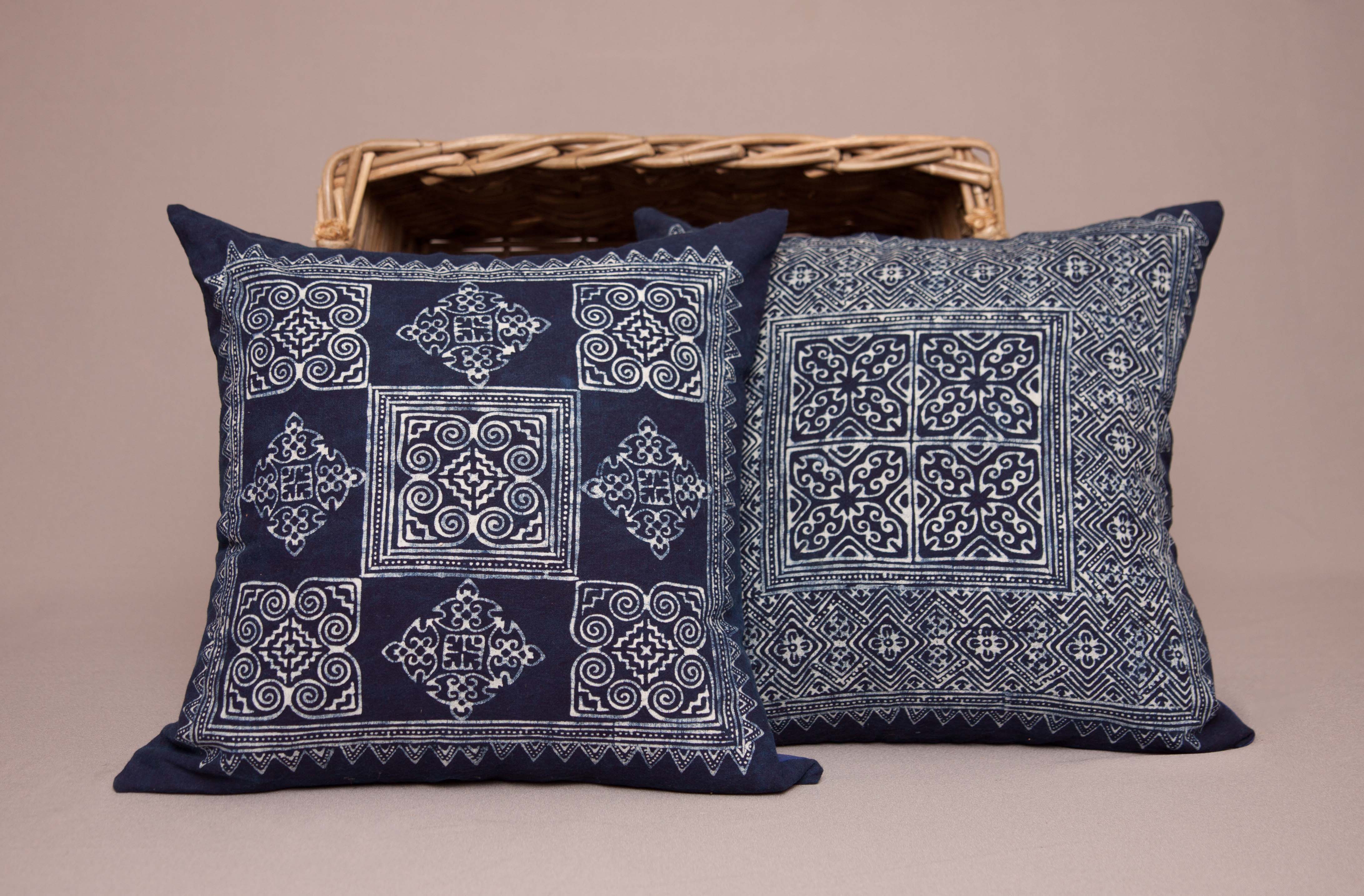 Indigo Batik Pillow Covers On Storenvy