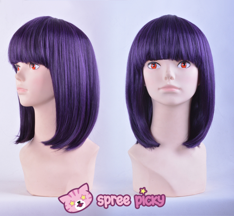 Cosplay Sailor Moon Sailor Saturn Tomoe Hotaru Purple Black Short