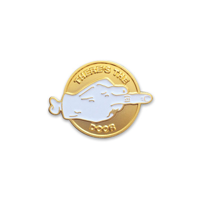 There's the door (gold) lapel pin