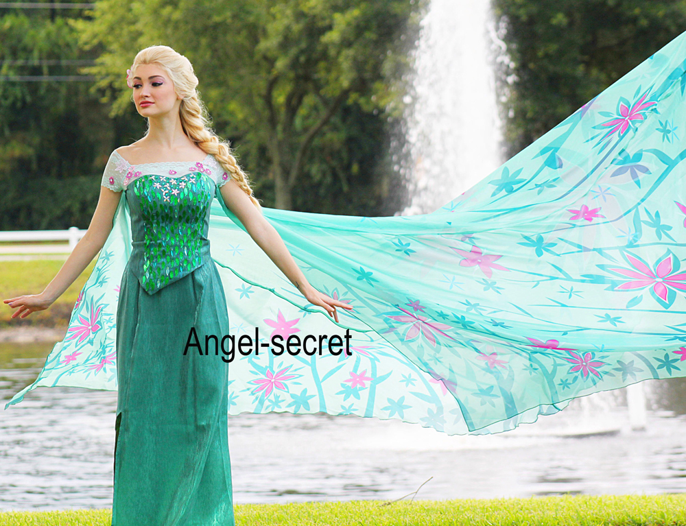 J929 FROZEN FEVER ELSA green dress whole set · angelsecret · Online