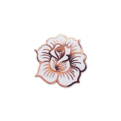 Rose lapel pin