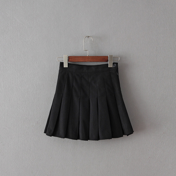 WOOLEN HIGH WAIST TENNIS SKIRT(BLACK) · Storeunic · Online Store