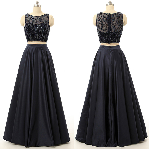 crop top gown black