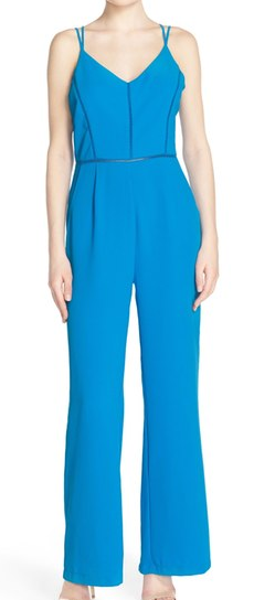 neon blue jumpsuit