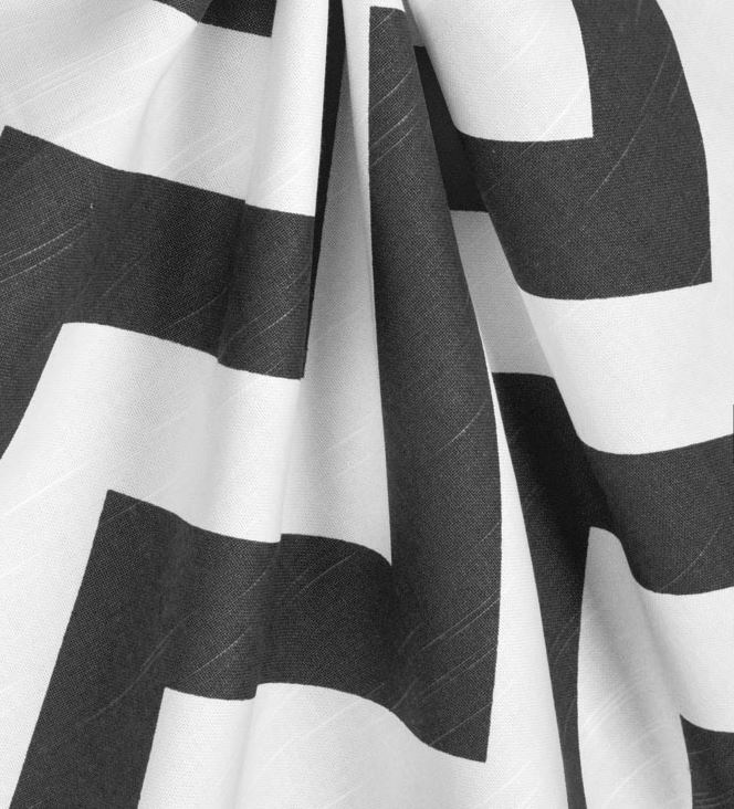 Chevron Curtain Panels Black And White Turquoise Gray Window