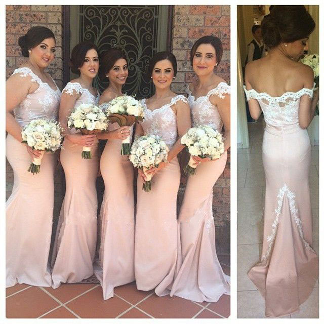 petal pink bridesmaid dresses