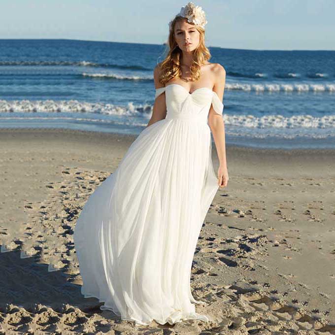 a line princess chiffon dress