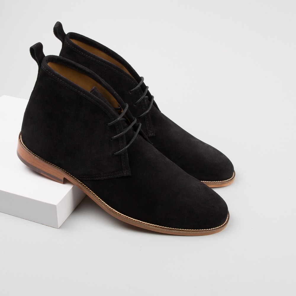black suede chukka